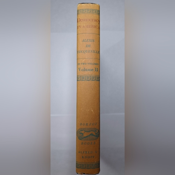 Democracy in America Alexis de Tocqueville 1945.Vol 2 Knopf Borzoi 2nd Printing - Picture 3 of 12